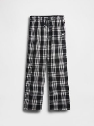 Gap × Disney Tim Burton „Miasteczko Halloween” Flanelowe spodnie piżamowe dla dzieci z czaszką