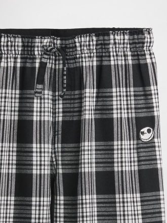 Gap × Disney Tim Burton „Miasteczko Halloween” Flanelowe spodnie piżamowe dla dzieci z czaszką