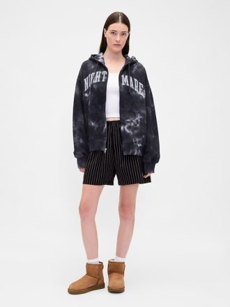 Gap × Disney Tim Burton’s The Nightmare Before Christmas Bokserki dla dorosłych z organicznej bawełny w paski z czaszką