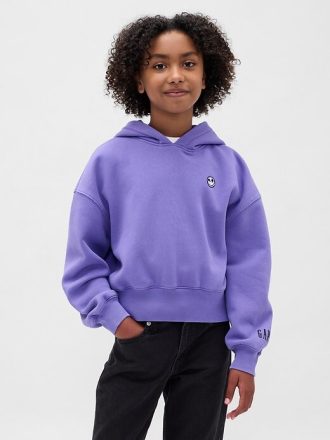 Gap × Disney Tim Burton’s The Nightmare Before Christmas Dziecięca bluza z kapturem VintageSoft Crop Gap × Disney Tim Burton’s The Nightmare Before Christmas Dziecięca bluza z kapturem VintageSoft Crop