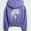 Gap × Disney Tim Burton’s The Nightmare Before Christmas Dziecięca bluza z kapturem VintageSoft Crop