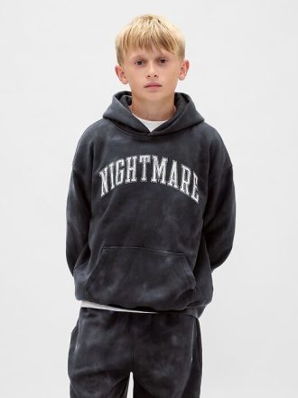 Gap × Disney Tim Burton’s The Nightmare Before Christmas Dziecięca bluza z kapturem VintageSoft Graphic