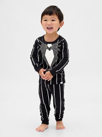Gap × Disney Tim Burton’s The Nightmare Before Christmas Piżama dla niemowląt i małych dzieci z bawełny organicznej