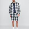 Gap × Malbon 9,5-calowe plisowane luźne szorty