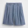 Gap × Malbon 9,5-calowe plisowane luźne szorty