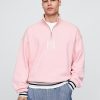 Gap × Malbon Heavyweight Logo Pullover z zamkiem błyskawicznym na ćwierć Gap × Malbon Heavyweight Logo Pullover z zamkiem błyskawicznym na ćwierć