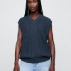 Gap × Malbon Sweter-kamizelka z dzianiny kablowej