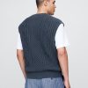 Gap × Malbon Sweter-kamizelka z dzianiny kablowej