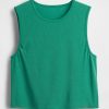 GapFit Breathe Crop Muscle Tank Top