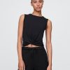 GapFit Breathe Twist-Front Tank Top
