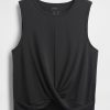 GapFit Breathe Twist-Front Tank Top