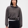 Gruba bluza z kapturem z materiału frotté, oversize