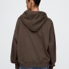 Gruba bluza z kapturem z materiału frotté, oversize