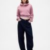 Gruba bluza z kapturem z materiału frotté, oversize