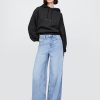 Gruba bluza z kapturem z materiału frotté, oversize