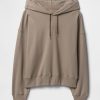 Gruba bluza z kapturem z materiału frotté, oversize