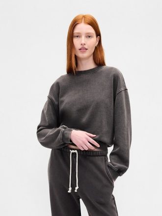 Gruba bluza z materiału frotté, oversize