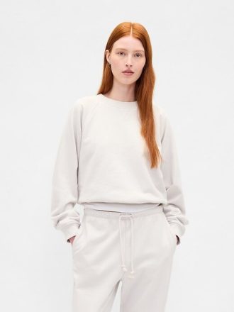 Gruba bluza z materiału frotté, oversize