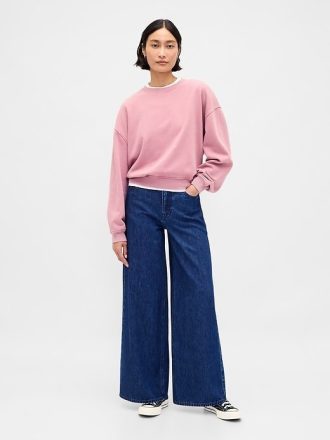 Gruba bluza z materiału frotté, oversize