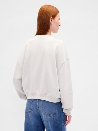 Gruba bluza z materiału frotté, oversize