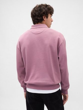 Gruba, oversize’owa bluza polo