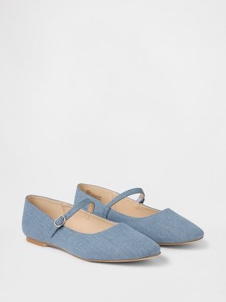 Jeansowe baleriny Mary Jane