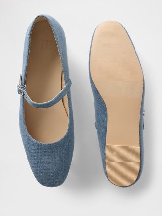 Jeansowe baleriny Mary Jane