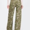 Jeansy Baggy Camo ze średnim stanem