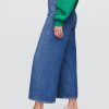 Jeansy Baggy Crop UltraSoft ze średnim stanem