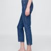 Jeansy Capri z wysokim stanem