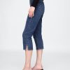 Jeansy Capri z wysokim stanem
