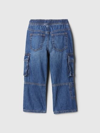 Jeansy cargo typu baggy dla niemowląt i małych dzieci