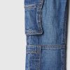 Jeansy cargo typu baggy dla niemowląt i małych dzieci