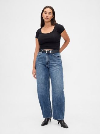 Jeansy Curvy High Rise Barrel