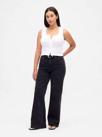 Jeansy Curvy High Rise Stride z szerokimi nogawkami