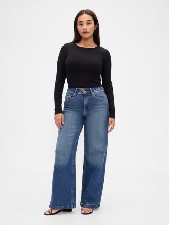Jeansy Curvy High Rise Stride z szerokimi nogawkami