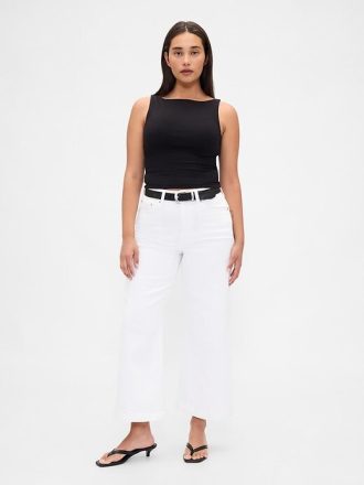Jeansy Curvy High Rise Stride z szerokimi nogawkami i kostkami