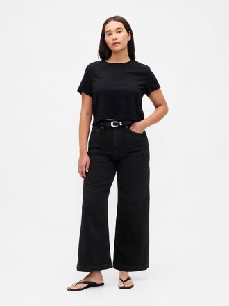 Jeansy Curvy High Rise Stride z szerokimi nogawkami i kostkami