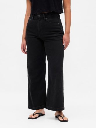 Jeansy Curvy High Rise Stride z szerokimi nogawkami i kostkami