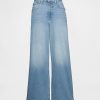 Jeansy Curvy High Step z szerokimi nogawkami i kostkami