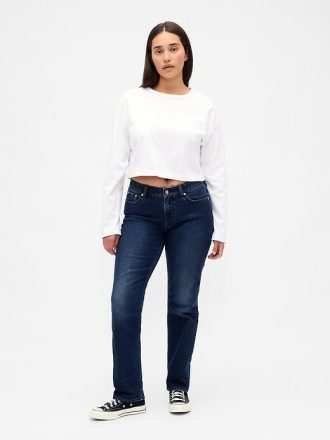 Jeansy Curvy Low Rise z lat 90., obcisłe, proste