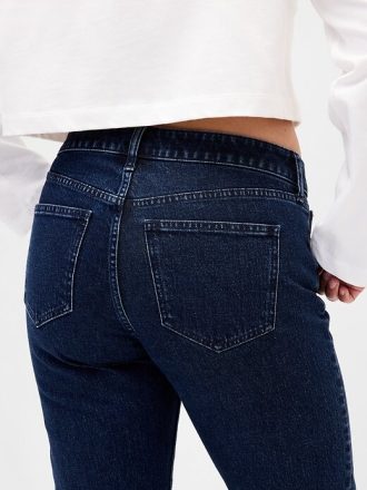 Jeansy Curvy Low Rise z lat 90., obcisłe, proste