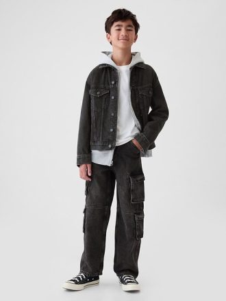 Jeansy dziecięce Double Cargo Baggy