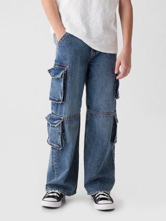 Jeansy dziecięce Double Cargo Baggy