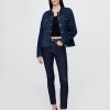 Jeansy True Skinny o średnim stanie