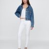 Jeansy True Skinny o średnim stanie