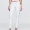 Jeansy True Skinny o średnim stanie