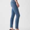 Jeansy True Skinny o średnim stanie