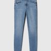 Jeansy True Skinny o średnim stanie