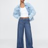 Jeansy UltraSoft Baggy o średnim stanie